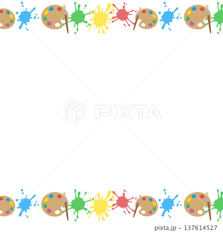 絵具のフレーム 137614527