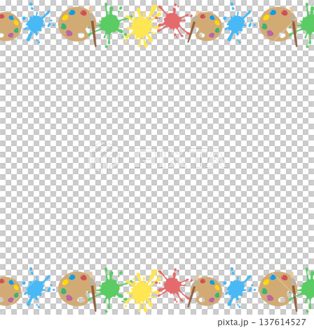 絵具のフレーム 137614527