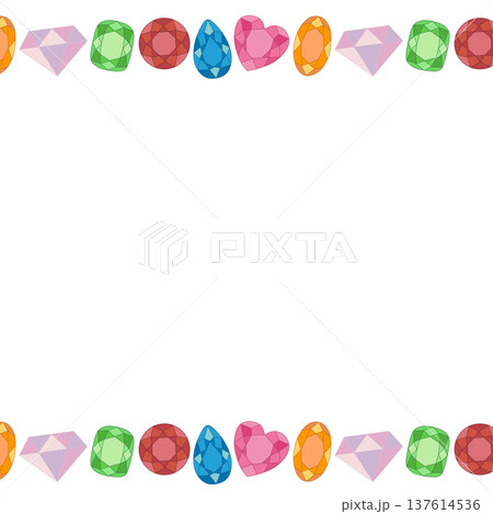 宝石のフレーム 137614536