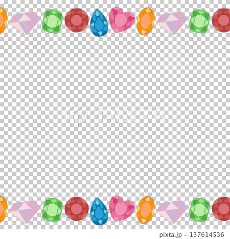 宝石のフレーム 137614536