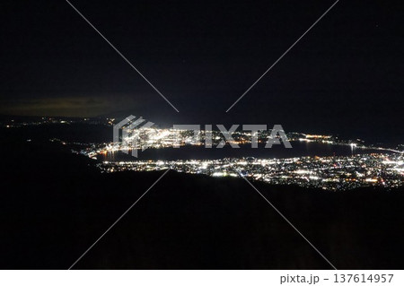 諏訪湖の夜景 諏訪湖の夜景 137614957