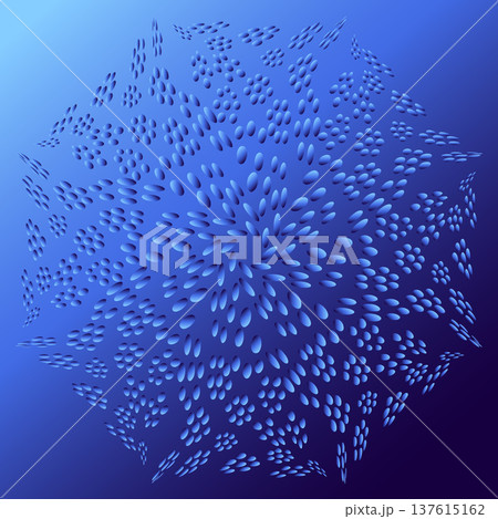 Whirlpool of intricate shape. Hypnotic rotation effect. Optical illusion of blue gradient Whirlpool of intricate shape. Hypnotic rotation effect. Optical illusion of blue gradient 137615162