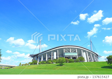 愛知県豊田市、豊田スタジアムの風景 愛知県豊田市、豊田スタジアムの風景 137615427