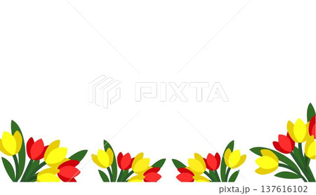 paper template with flowers 137616102