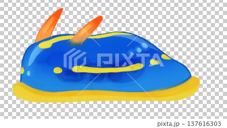 アオウミウシのイラスト アオウミウシのイラスト 137616303