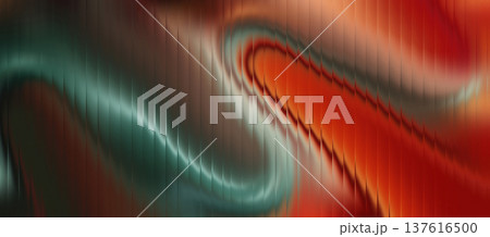 Futuristic distortion texture with vertical blur lines and vibrant neon glow 137616500