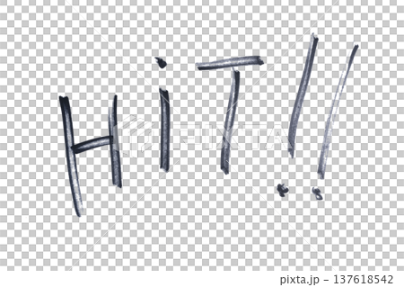 the word Hit written in black marker 137618542