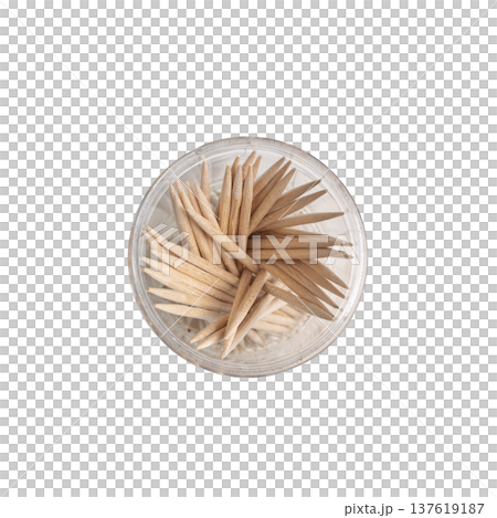 some toothpicks inside a container some toothpicks inside a container 137619187
