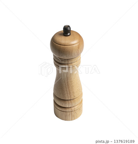 a wooden pepper grinder 137619189