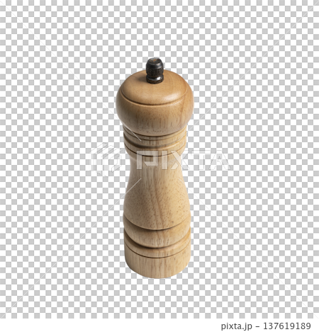 a wooden pepper grinder 137619189