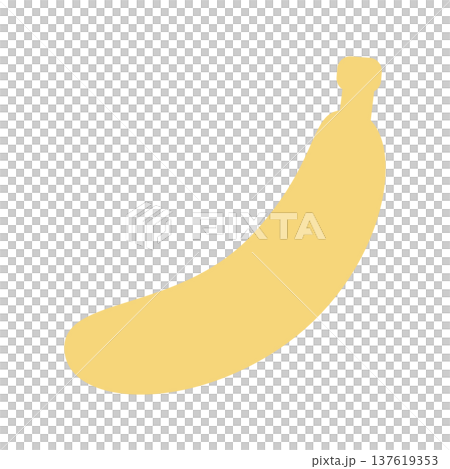 Banana simple icon (yellow flat) Banana simple icon (yellow flat) 137619353