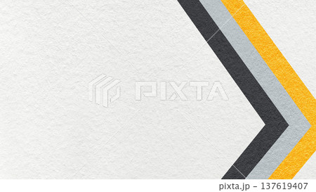 White paper texture background with yellow black chevron stripes and copy space for banner, presentation, template White paper texture background with yellow black chevron stripes and copy space for banner, presentation, template 137619407