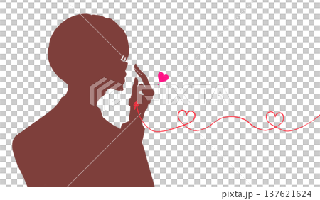 一個男人，身上繫著命運的紅線，背影 137621624