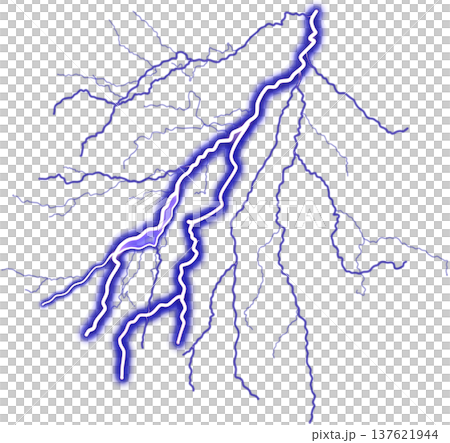 blue thunder lightning 137621944