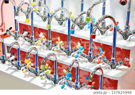 Kitchen water faucets in store Kitchen water faucets in store 137625998