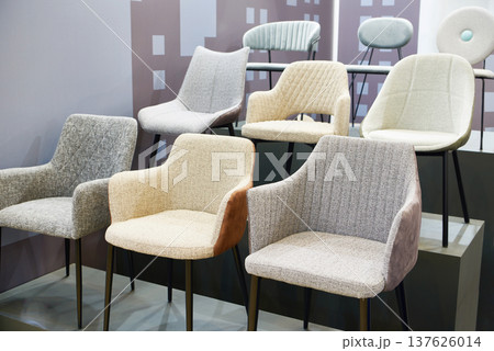 Chairs in furniture store Chairs in furniture store 137626014