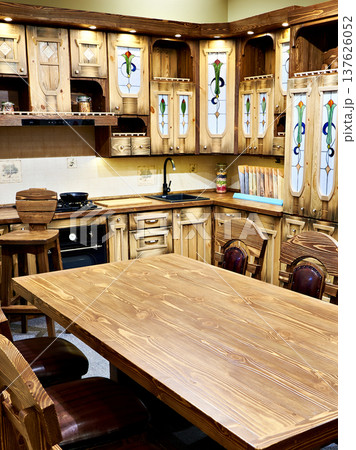 Natural wood kitchen furniture vintage Natural wood kitchen furniture vintage 137626052