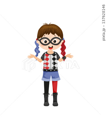 Harlequin Kid Halloween Costume 137628146