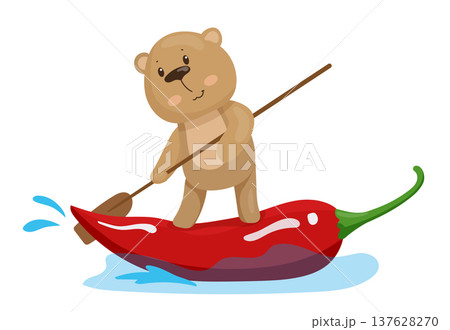 Bear Surfs on Chili Pepper 137628270