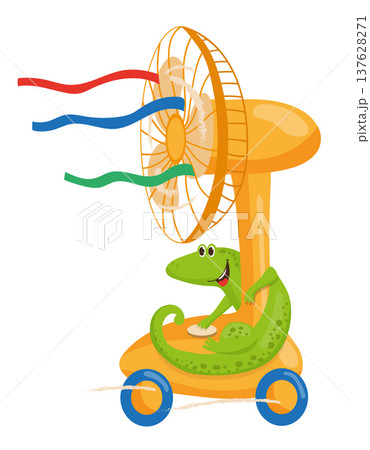 Lizard Rides Electric Fan Car Lizard Rides Electric Fan Car 137628271