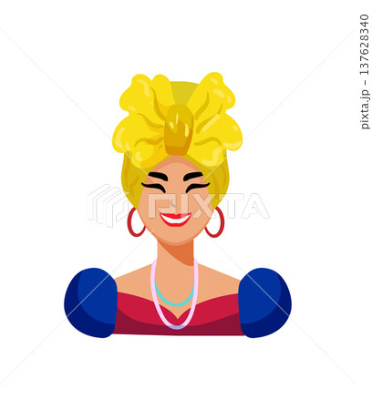 Woman with Yellow Headwrap Woman with Yellow Headwrap 137628340