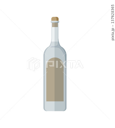 Transparent Glass Bottle 137628365