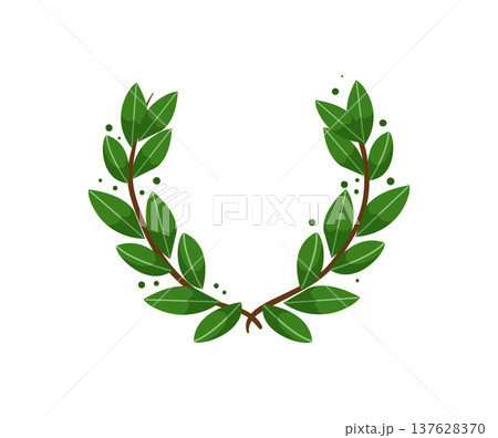 Green Leaf Wreath 137628370