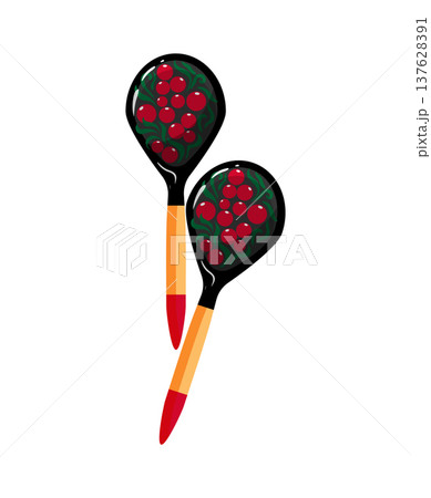 Painted Wooden Spoons Painted Wooden Spoons 137628391