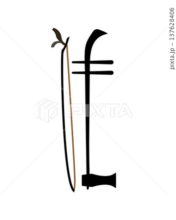 Vietnamese Bowed Instrument 137628406