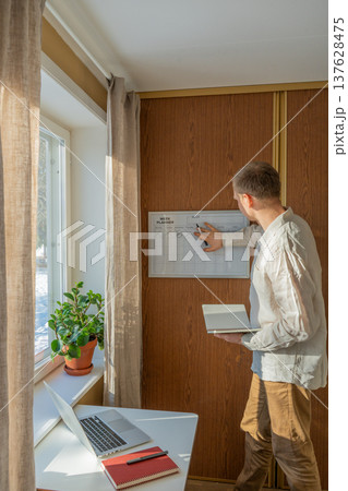Home Office Productivity Under Deadline Pressure. Home Office Productivity Under Deadline Pressure. 137628475