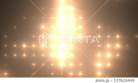Abstract glowing golden disco wall with soft light dots 137628499