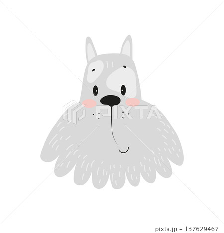 Flat vector illustration of a cute West Highland White Terrier dog character. Cartoon pet isolated on a white background. Flat vector illustration of a cute West Highland White Terrier dog character. Cartoon pet isolated on a white background. 137629467