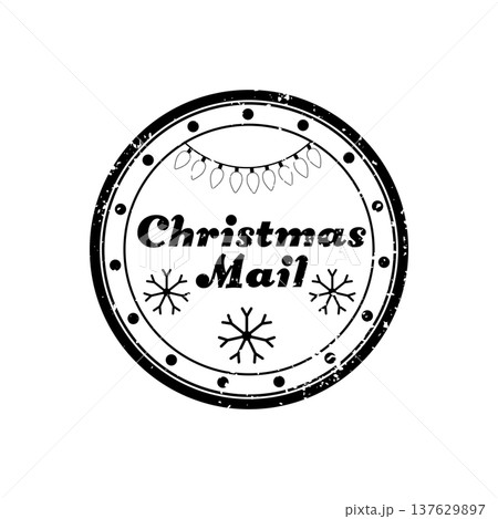 Christmas Mail Emblem Christmas Mail Emblem 137629897
