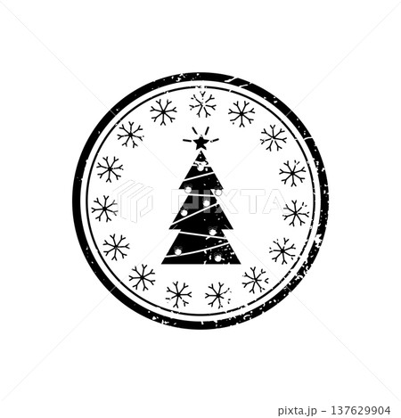 Christmas Tree Emblem Christmas Tree Emblem 137629904