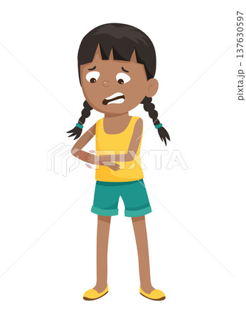 Girl with Itchy Arms 137630597