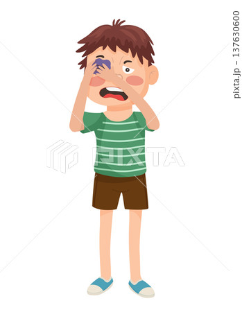 Boy with Black Eye 137630600