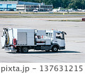 Airport Ground Support Vehicle on Runway 137631215