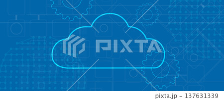Cloud concept abstract technology background and network service Cloud concept abstract technology background and network service 137631339