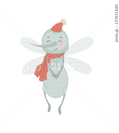 Cute Cartoon Mosquito Cute Cartoon Mosquito 137631680
