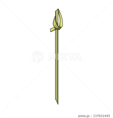 Cocktail toothpick skewer holding snacks and garnishes 137632485