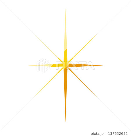Golden graphic sparkle element creating a bright starburst Golden graphic sparkle element creating a bright starburst 137632632