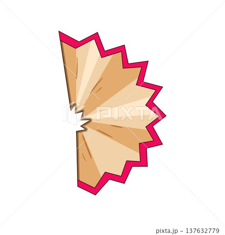 Pencil shaving vector illustration depicting education and creativity Pencil shaving vector illustration depicting education and creativity 137632779