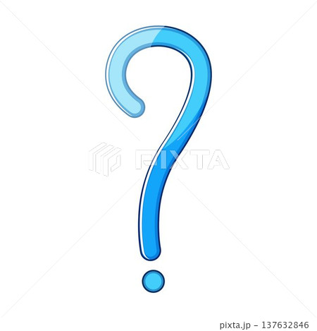 Blue question mark symbol representing important questions and answers Blue question mark symbol representing important questions and answers 137632846