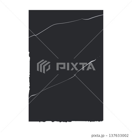 Dark folded paper text box with rough edges 137633002