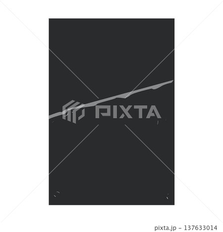 Black rectangle showing diagonal paper fold design Black rectangle showing diagonal paper fold design 137633014