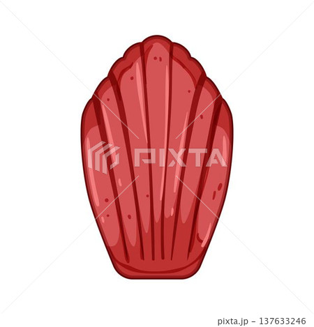 Madeleine shell cake decorative baking mold cartoon drawing 137633246