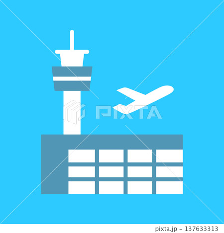 シンプルな空港のアイコン 137633313