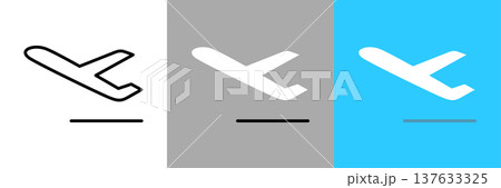 シンプルな離陸のアイコン 137633325