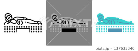 シンプルな釈迦涅槃像のアイコン 137633340