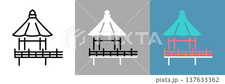 シンプルな大濠公園のアイコン シンプルな大濠公園のアイコン 137633362